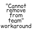Minecraft Mod : "Cannot remove from team" workaround
