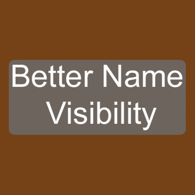 Minecraft Mod : Better Name Visibility