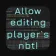 Minecraft Mod : Allow editing player`s nbt!