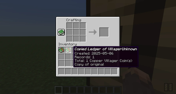 Minecraft Mod : Bookkeeping for Villager Coin (Receipts & Ledgers) 7
