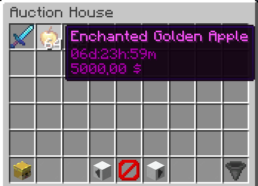 Minecraft Mod : Auction House Plus 1