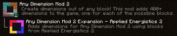 Minecraft Mod : Any Dimension Mod 2 - Applied Energistics 2 2
