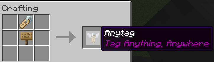 Minecraft Mod : Anytag 1