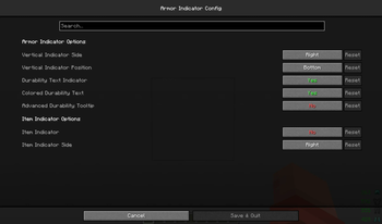 Minecraft Mod : Armor Indicator 3