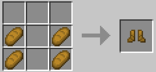 Minecraft Mod : Bread Slippers 1