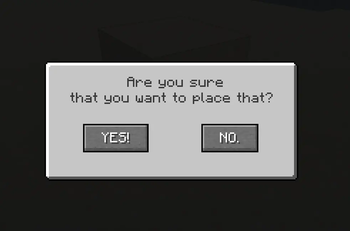 Minecraft Mod : Are You Sure? 1