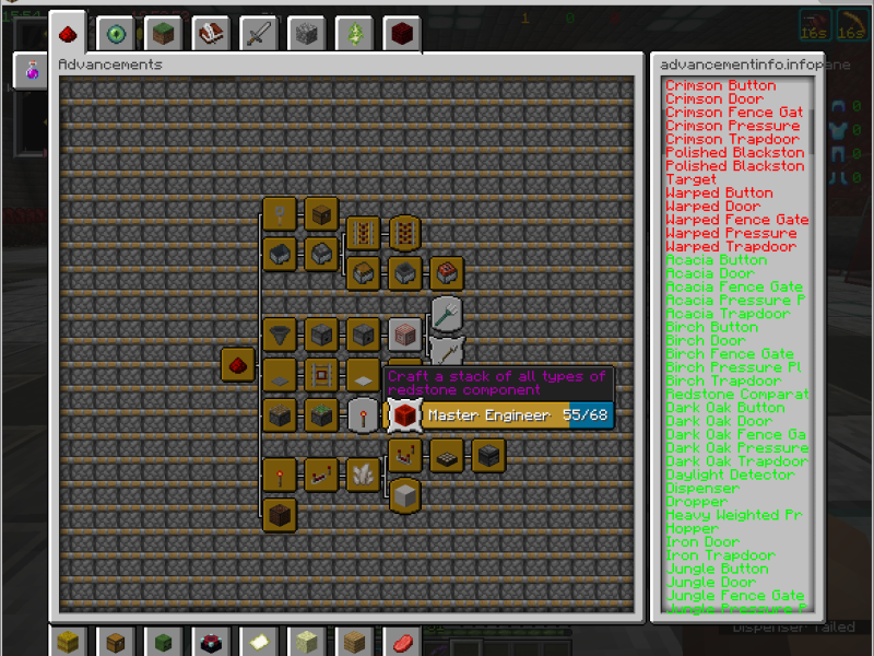 Minecraft Mod : AdvancementInfo 1