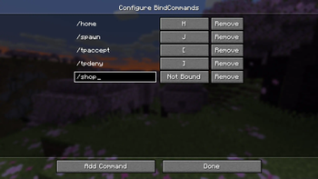 Minecraft Mod : BindCommands 1