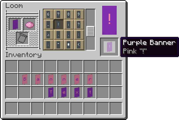 Minecraft Mod : Banner Text 4