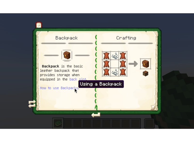 Minecraft Mod : Beans Backpacks Knowlogy 2