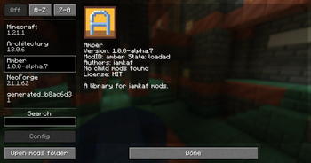 Minecraft Mod : Amber 1