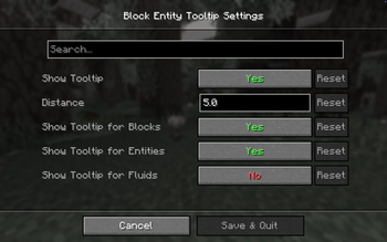 Minecraft Mod : BET - Block'n'Entity Tooltip 1