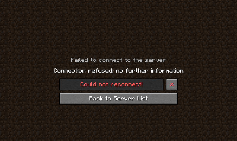 Minecraft Mod : AutoReconnect 1