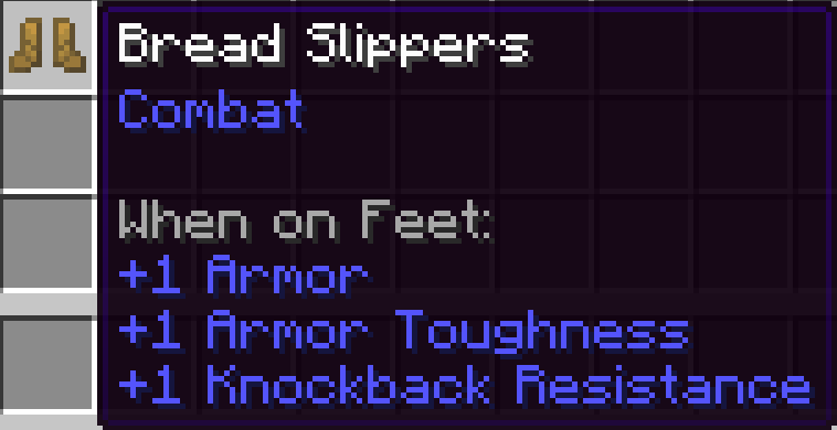 Minecraft Mod : Bread Slippers 2