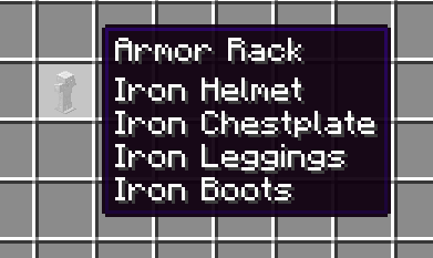 Minecraft Mod : Armor Rack 5
