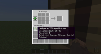 Minecraft Mod : Bookkeeping for Villager Coin (Receipts & Ledgers) 3