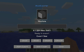 Minecraft Mod : BlockExporter - Icon Export Tool 4