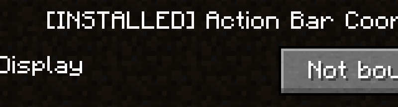 Minecraft Mod : Action Bar Coordinates 3