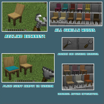 Minecraft Mod : Aesthetic Seating 4