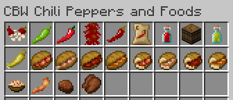 Minecraft Mod : CBW Chili Peppers and Foods 2