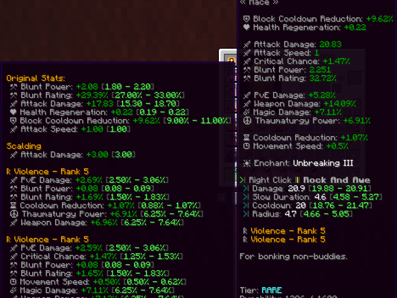 Minecraft Mod : Blockgame Tooltips 2