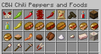 Minecraft Mod : CBW Chili Peppers and Foods 1