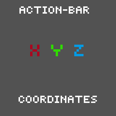 Minecraft Mod : Action Bar Coordinates 1