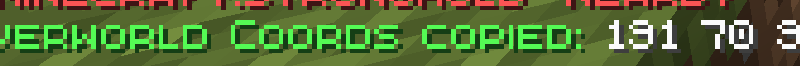 Minecraft Mod : AH CopyCoords 3
