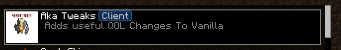 Minecraft Mod : Aka Tweaks 3