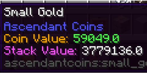 Minecraft Mod : Ascendant Coins 1