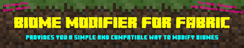 Minecraft Mod : Biome Modifier for Fabric 1