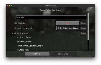 Minecraft Mod : Auto Eater 2