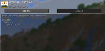 Minecraft Mod : Better Boat Controls 1