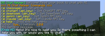Minecraft Mod : Ai Helper 6