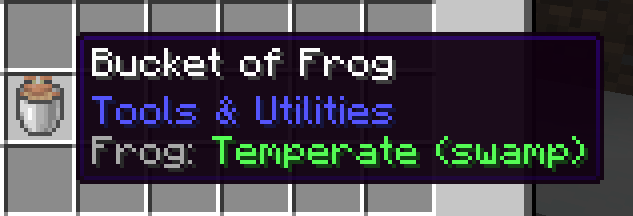 Minecraft Mod : Bucket of Frog 1