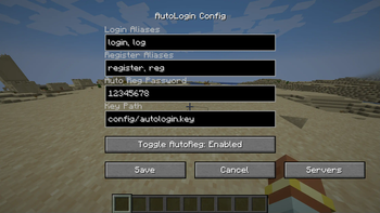 Minecraft Mod : AutoLogin 1