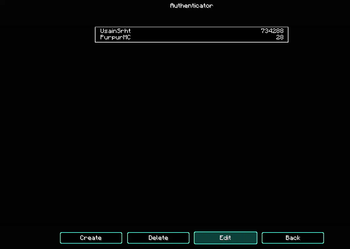 Minecraft Mod : Authenticator 2