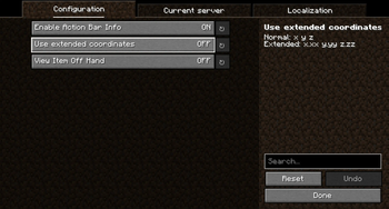 Minecraft Mod : Action Bar Info 1