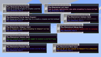Minecraft Mod : Any Dimension Mod 2 5