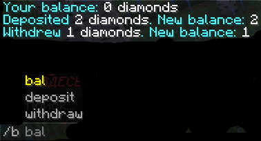 Minecraft Mod : Bank account 1