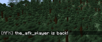 Minecraft Mod : AFK Message 1