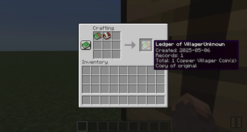 Minecraft Mod : Bookkeeping for Villager Coin (Receipts & Ledgers) 6