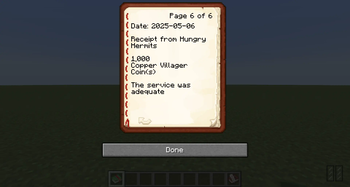 Minecraft Mod : Bookkeeping for Villager Coin (Receipts & Ledgers) 5
