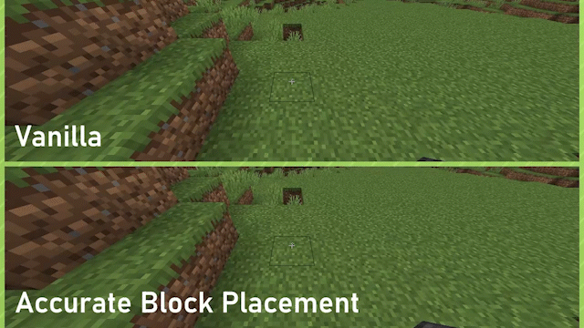Minecraft Mod : Accurate Block Placement Reborn 1
