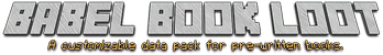 Minecraft Mod : Babel - Lore Books Loot 2