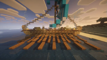 Minecraft Mod : Big Globe - Antique Trading Ship 2
