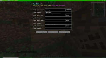Minecraft Mod : Bamboo Sign Editor 2