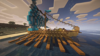 Minecraft Mod : Big Globe - Antique Trading Ship 1