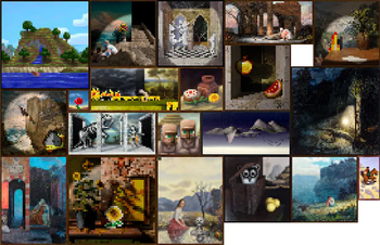 Minecraft Mod : 21Paintings 1