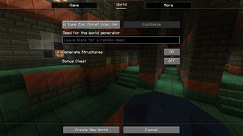 Minecraft Mod : Bad Apple World Preset 2
